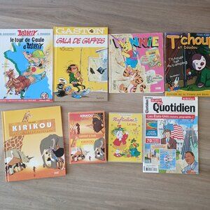 French language children's books and DVDs bundle